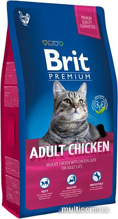 Корм для кошек Brit Premium Cat Adult Chicken 8 кг