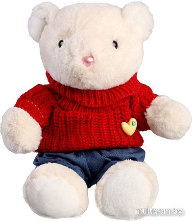 Классическая игрушка Milo Toys Little Friend Мишка в красном свитере 9905638