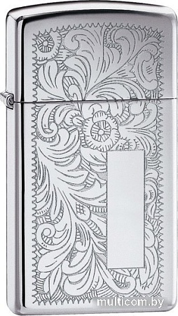 Зажигалка Zippo Slim Venetian 1652 High Polish Chrome