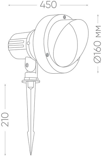 Садовый светильник Feron SP2706 32133