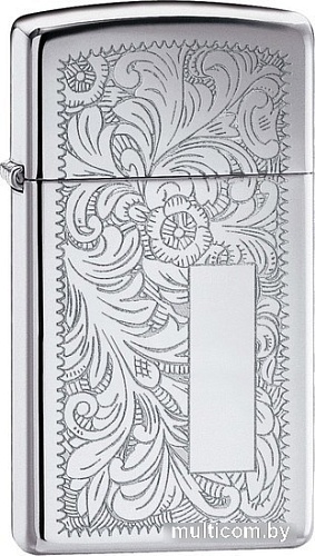 Зажигалка Zippo Slim Venetian 1652 High Polish Chrome