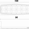 Ручка мебельная Boyard Belle RS122MAB.4/96/Bg