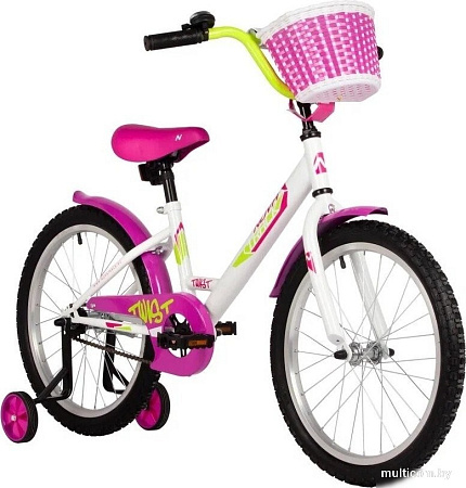 Детский велосипед Novatrack Twist 20 201TWIST.WT5 (белый)