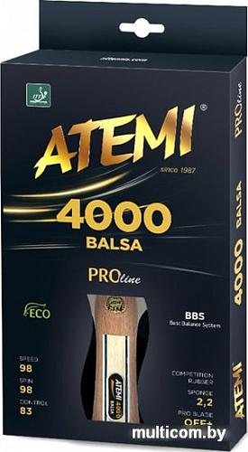 Ракетка для настольного тенниса Atemi Pro 4000 AN