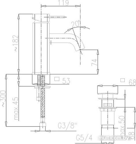 Смеситель Armatura Brylant 4302-811-00