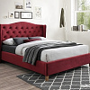 Кровать Signal Aspen Velvet 160x200 (бордовый)