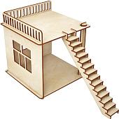Кукольный домик ХэппиДом Пристройка и лестница для домика HK-M007
