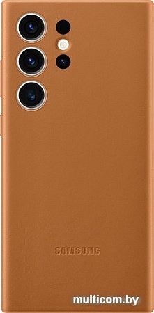 Чехол для телефона Samsung Leather Case S23 Ultra (песочно-бежевый)