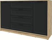 Тумба Интерлиния Концепт Тренд КТ-Т160 (дуб золотой/черный)