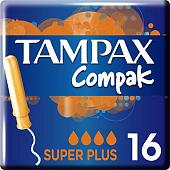 Тампоны с аппликатором Tampax Compak Super Plus с аппликатором (16 шт)