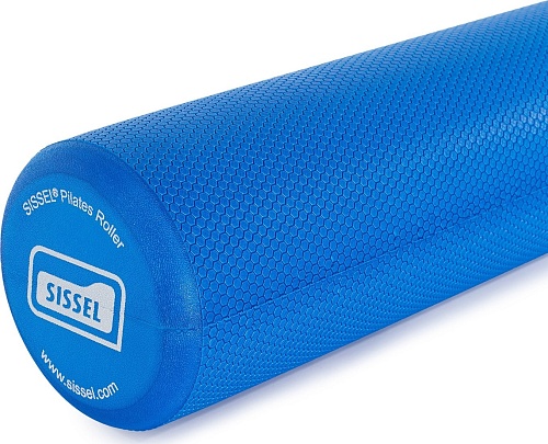 Массажный ролик-валик SISSEL Pilates Roller Pro (жесткий, синий)
