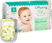Подгузники Offspring S 3-6 кг Ананасы (48 шт)