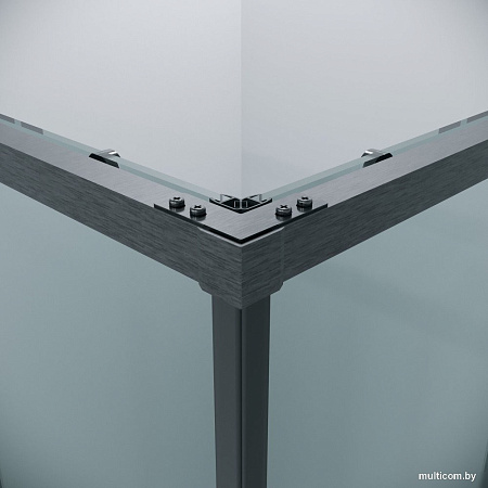 Душевой уголок Grossman Galaxy 90x80x195 300.K33.01.9080.42.00 (графит сатин/прозрачное стекло)