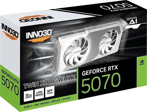 Видеокарта Inno3D GeForce RTX 5070 Twin X2 OC White N50702-12D7X-195064W