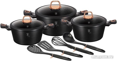 Набор кастрюль Berlinger Haus Carbon Metallic Line BH-6154