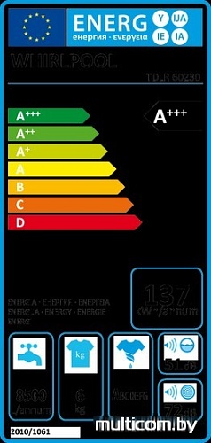 Стиральная машина Whirlpool TDLR 60230