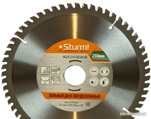 Пильный диск Sturm 9023-210-30/20-60T