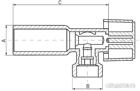 Запорная арматура Ferro Z1234K 1/2"x3/4