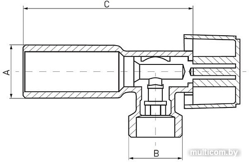 Запорная арматура Ferro Z1234K 1/2&quot;x3/4