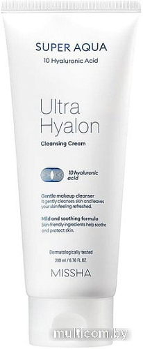 Missha Очищающий крем Super Aqua Ultra Hyalron Cleansing Cream 200 мл