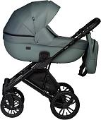 Универсальная коляска Indigo Mio S (2 в 1, 07/шалфей кожа+шалфей)