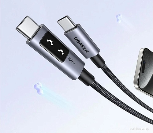 Кабель Ugreen L509 35513 USB Type-C - USB Type-C (3 м, серый)