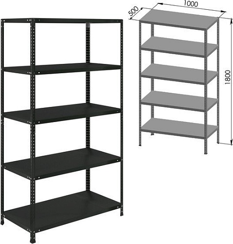 Стеллаж Brabix Ms Kd-185/50-5 291270