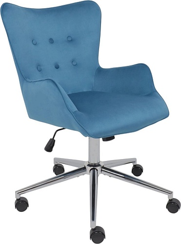 AksHome Bella Chrome Seven 115 (велюр/темно-голубой)