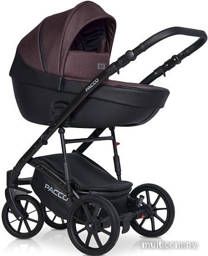 Универсальная коляска Riko Basic Pacco (3 в 1, 01 plum)