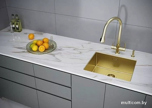 Дозатор для жидкого мыла Paulmark Decus D004-LG (светлое золото)