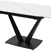 Кухонный стол M-City Alatri 120 Matt 614M04390 (White Marble Solid Ceramic/Black)