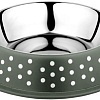 Миска Duvo Plus Деко 13836/DV (зеленый в белый горох)