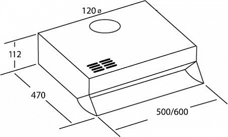 Кухонная вытяжка CATA F 2060 Inox