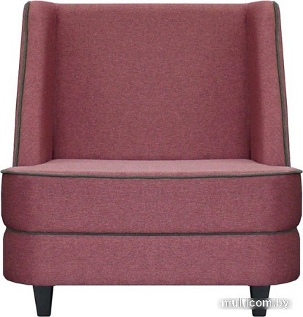 Интерьерное кресло Brioli Рико (рогожка, J10 сиреневый/темные ножки)