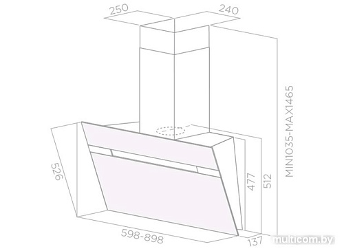 Кухонная вытяжка Elica Stripe IX/A/60/LX (PRF0100992)