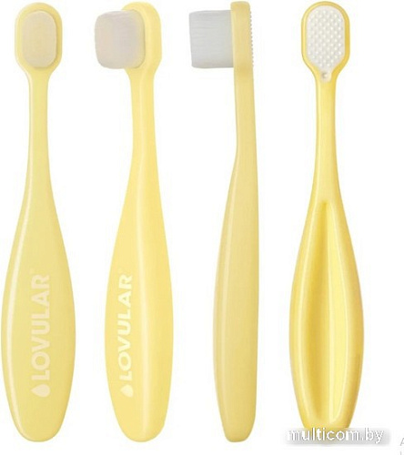 Зубная щетка Lovular baby tooth brush 4+ (желтый)