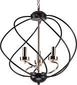 Подвесная люстра Imex MD.0703-3-P BK+FGD