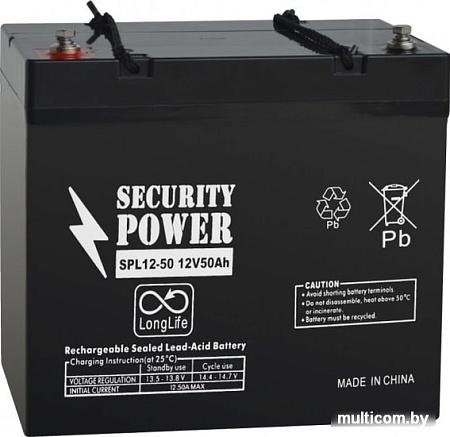 Аккумулятор для ИБП Security Power SPL 12-50 (12В/50 А·ч)