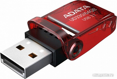 USB Flash A-Data UD330 64GB (красный)