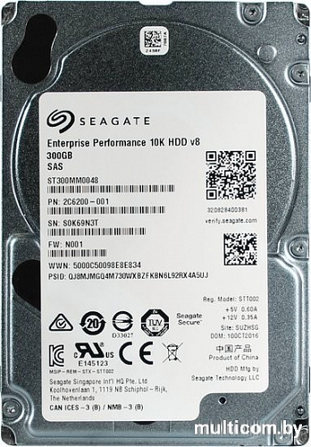 Жесткий диск Seagate Enterprise Performance 10K v.8 300GB [ST300MM0048]