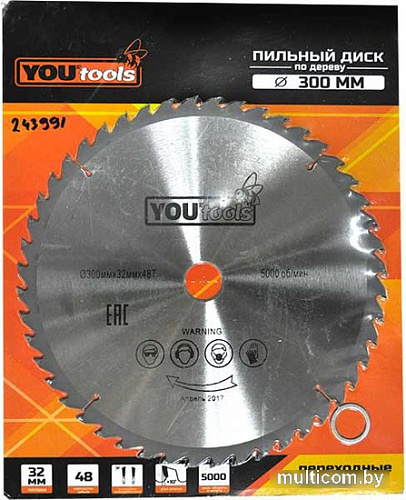 Пильный диск Yourtools Z48 300/32мм