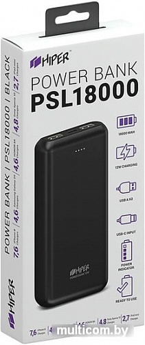 Портативное зарядное устройство Hiper PSL18000 (черный)