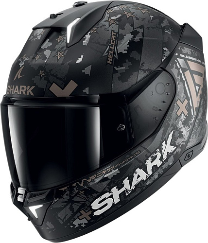 Shark Skwal i3 Hellcat Mat (р. L, черный матовый/бронзовый)