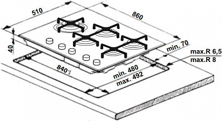 Варочная панель Whirlpool GOA 9523/NB