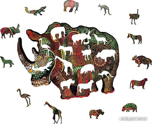 Пазл Dream Woods Носорог P-012 (104 эл)