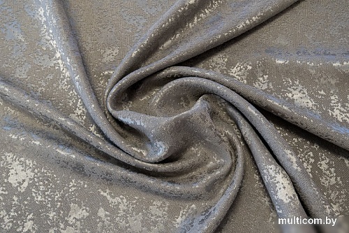 Комплект штор Decoretto Штукатурка серое небо ШСН-K9 4x2.5 м (серый/голубой, 2 шт)