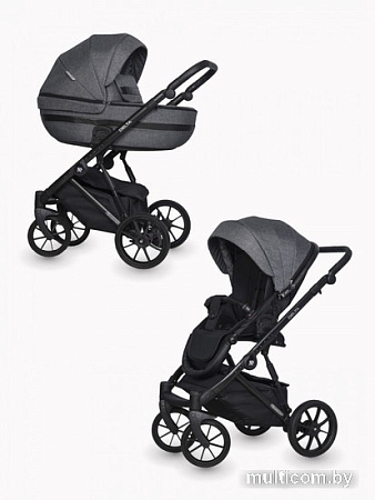 Универсальная коляска Riko Basic Delta (3 в 1, 05/carbon)