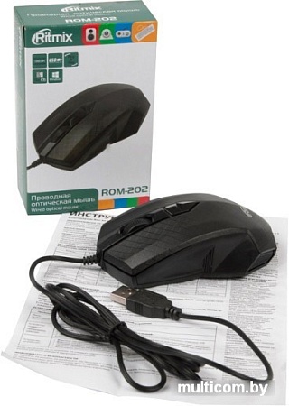 Мышь Ritmix ROM-202 (черный)