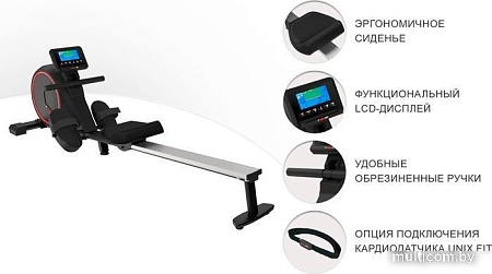 Гребной тренажер Unixfit Techno Rower 410E