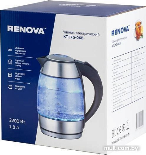 Электрический чайник Renova KT17G-06B